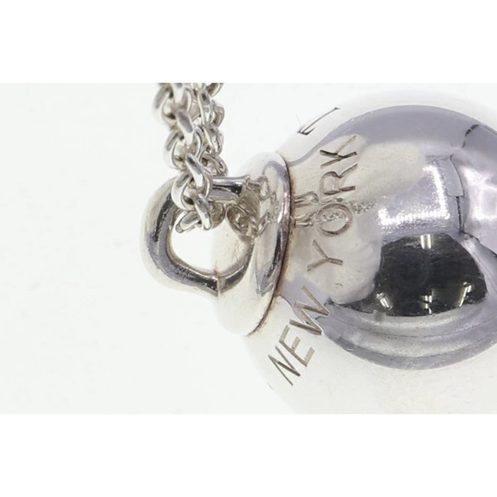 Tiffany Co Ball Necklace Sterling Silver Pendant Accessory View 4